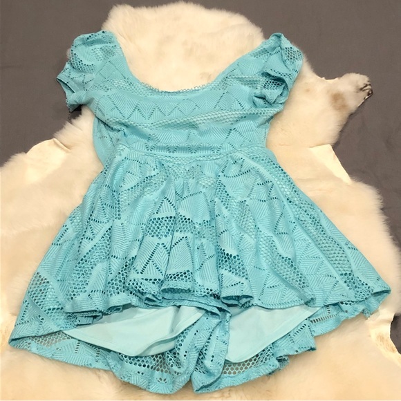 SBO Romper - Tiffany Blue Aztec Bohemian 💗 - Picture 8 of 11